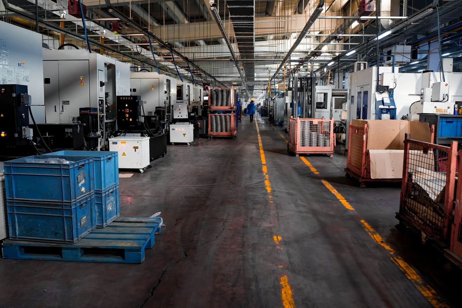 Modern CNC manufacturing facility representing industrial-scale economic development